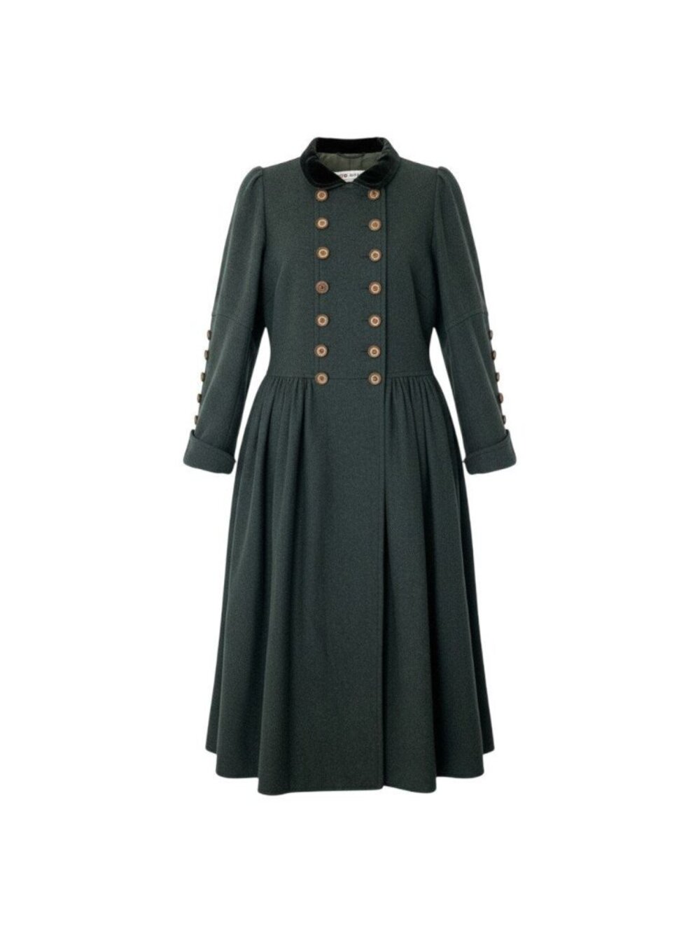 Saint Laurent Rive Gauche Vintage Coat Green 34